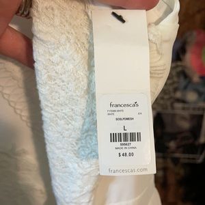 NWT white lace Francescas cocktail dress
